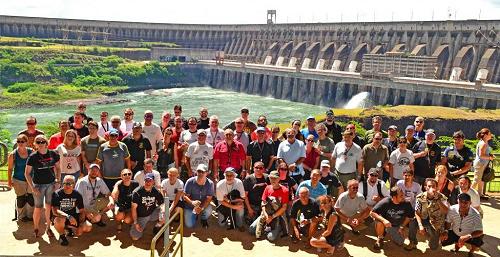 HU Brazil tour at the Itaipu Dam.